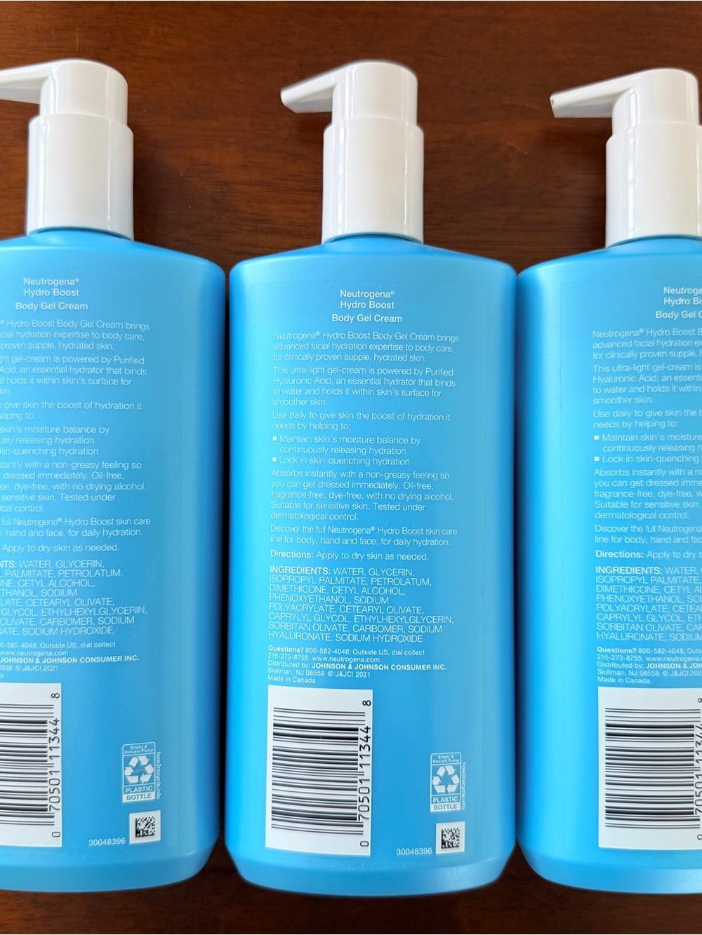 Neutrogena Hydro Boost Body Gel Cream - 16 oz bottles (x3) - Picture 2 of 2